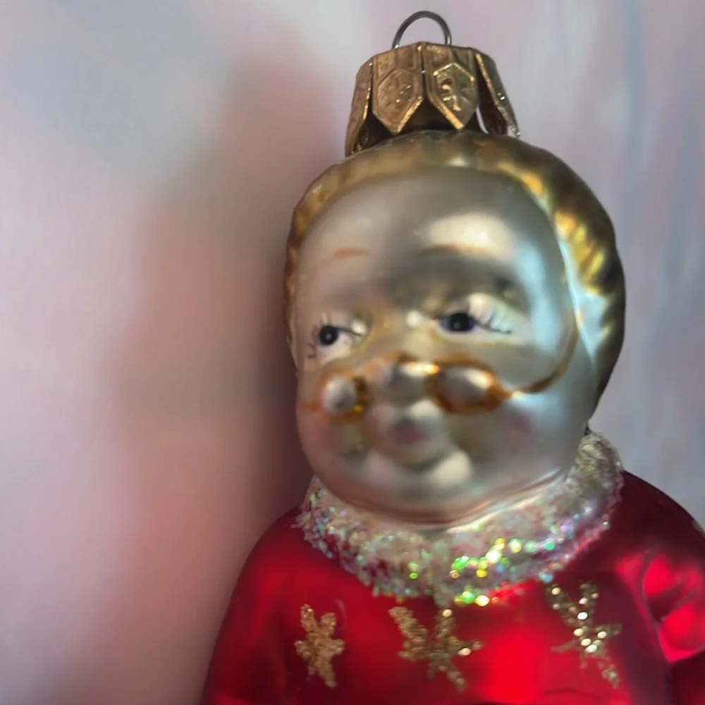 Mrs Claus Blown Glass Ornament - Picture 3 of 4